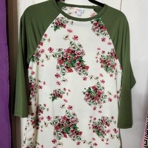 LuLaRoe floral Randy Tee